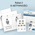 Zimowe aktywności - PINGWINY - Pakiet 2 - wersja do druku
